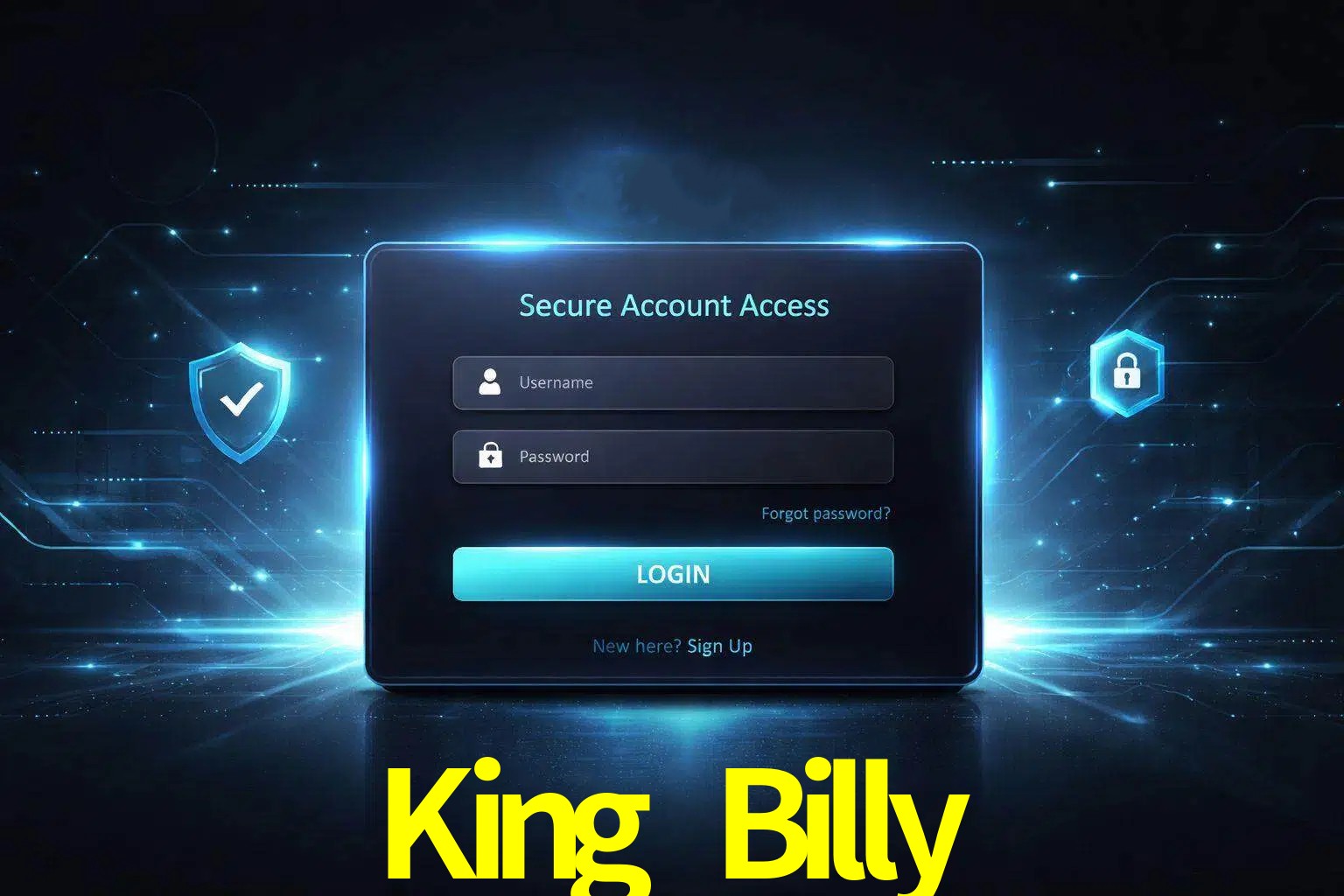 Pantalla de inicio de sesión de cuenta King Billy para usuarios en México